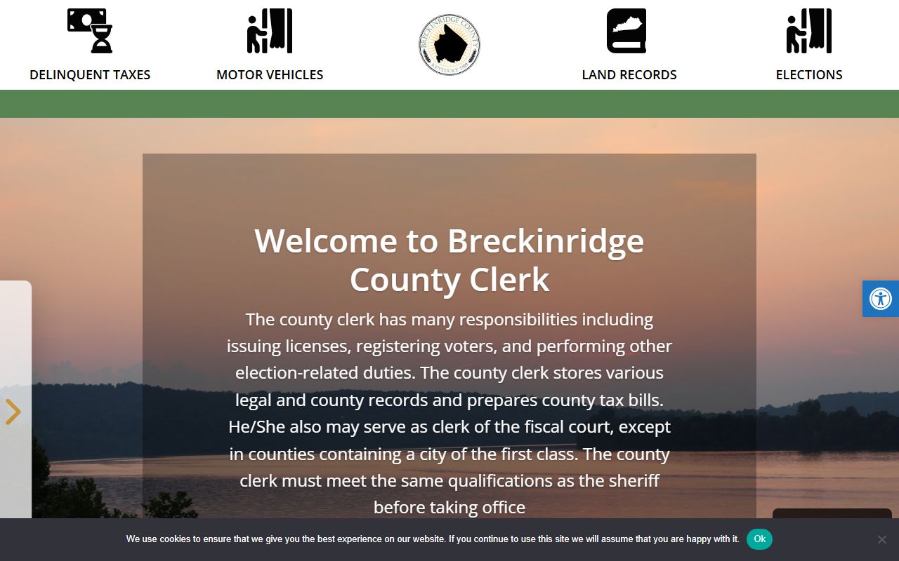 Breckinridge County Circuit Court Clerk records and County Clerk distinction