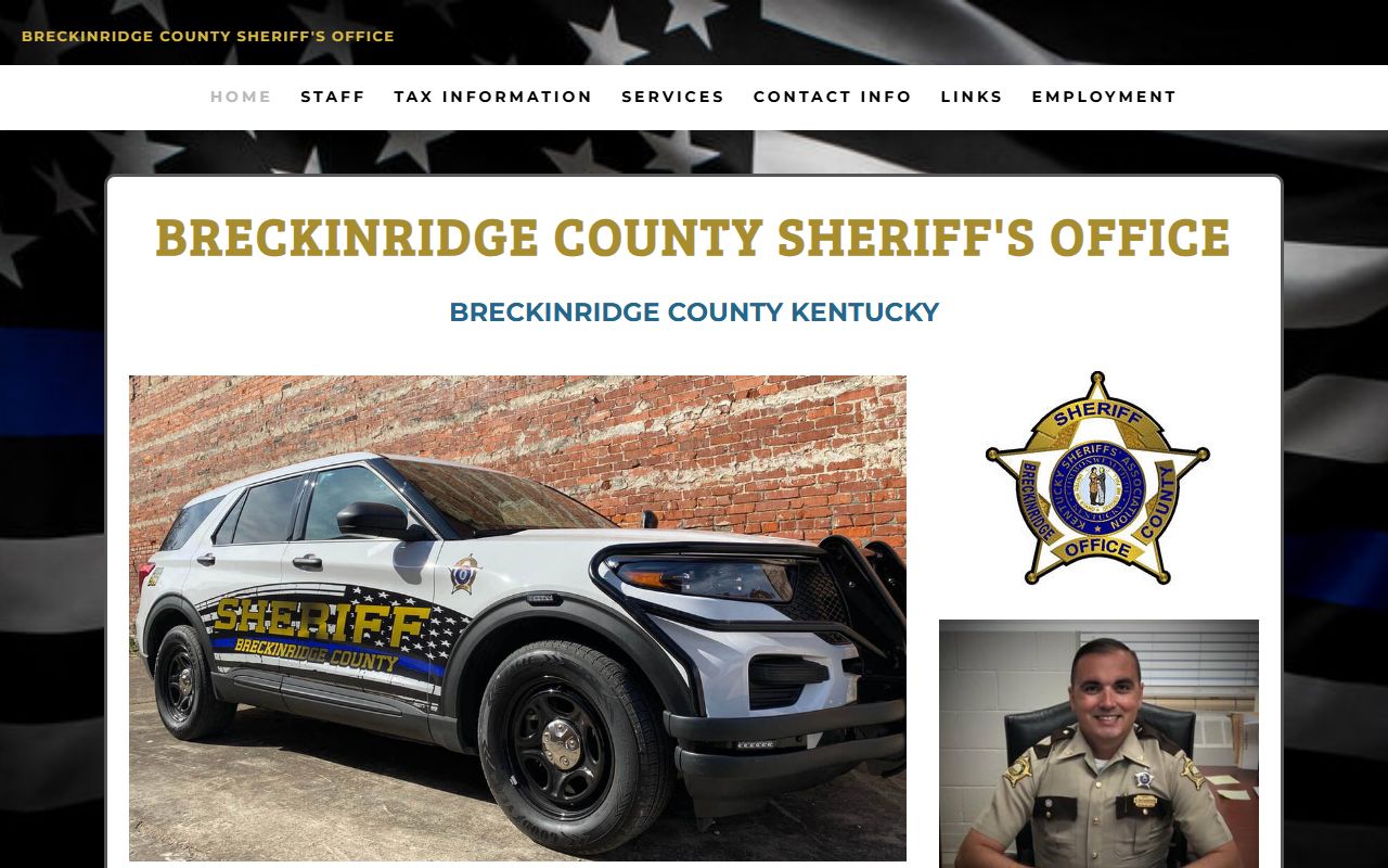 Breckinridge County arrest records and court charges sheriff homepage